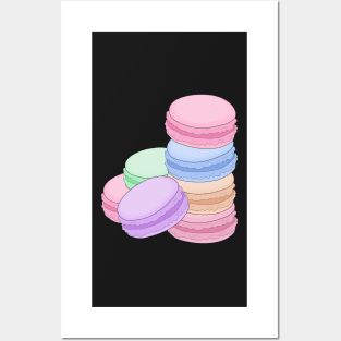 French Macarons Stacked Posters and Art